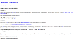 Desktop Screenshot of blog.archiwumegzaminow.pl